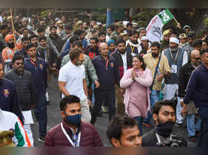 Congress leader Rahul Gandhi during the party's 'Bharat Jodo Yatra'.