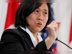 U.S. Trade Representative Katherine Tai takes part in a news conference in Ottawa