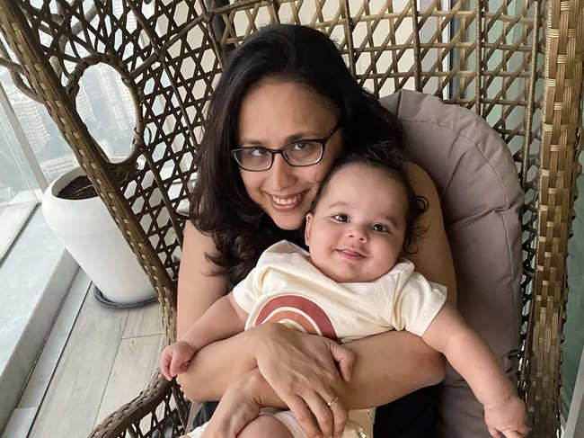 ​Radhika Gupta welcomed her first child, Rémy Gupta Moniz, with investor-husband Nalin Moniz on June 23.​