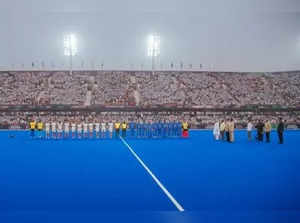 Odisha CM inaugurates Birsa Munda Hockey Stadium at Rourkela ahead of World Cup. (Credit : ODISHA SPORTS TWITTER)