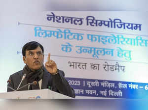 New Delhi: Union Health Minister Mansukh Mandaviya addresses during the inaugura...