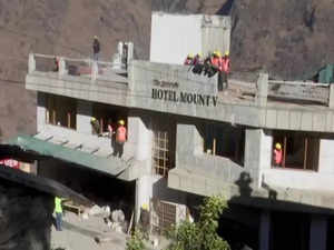 Joshimath land subsidence: Demolition of damaged Hotel Malari Inn underway
