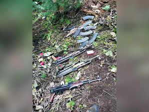 Kupwara, Sep 30 (ANI): A huge weapon cache of 7 AK Rifles, 2 Chinese Pistols and...