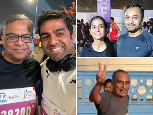 ​The Tata Mumbai Marathon was a starry affair.