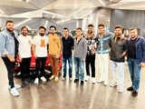 RRR fame Jr NTR meets Indian cricketers ahead of ODI match in Hyderabad