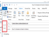 Step by step guide on how to schedule Email in Outlook