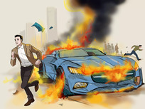 
Why are high-end cars catching fire? Think fuel flashpoint, overwhelmed wires, sensors, batteries.
