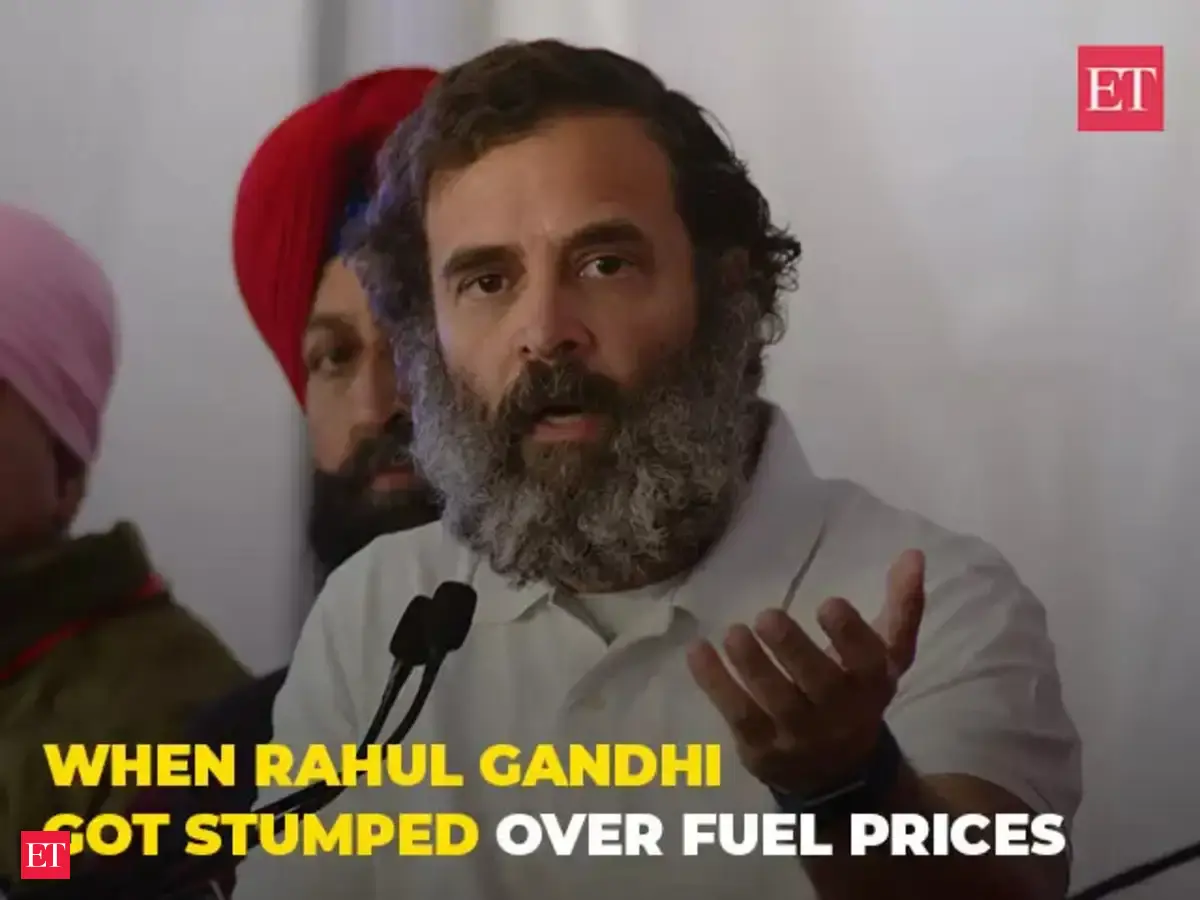 rahul gandhi: Watch: When Rahul Gandhi got stumped over fuel prices ...