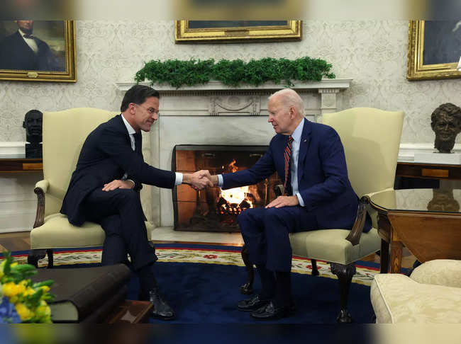U.S. President Biden and Prime Minister Mark Rutte at the White House