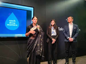 Davos: HCL Tech Chairperson Roshni Nadar Malhotra speaks during a session at the...
