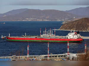 FILE PHOTO: Suez Fury crude oil tanker is seen anchored at the terminal Kozmino in Nakhodka Bay