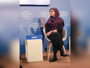 Davos: Pakistan's Minister of State for Foreign Affairs Hina Rabbani Khar during...