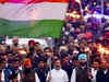 Rahul Gandhi's Bharat Joda Yatra enters J&K, Congress leaders march with flaming torches