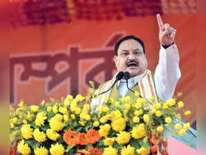 Nadia: BJP national president J. P. Nadda during a public meeting in Nadia district, West Bengal on Thursday, Jan 19, 2023. (Photo: Twitter)
