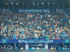 Hockey World Cup: India vs Wales match witnesses full-house at Kalinga Stadium. (ODISHA Sports)