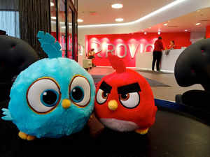 FILE PHOTO: Angry Birds game characters are seen at the Rovio headquarters in Espoo