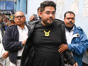 Kolkata: Trinamool Congress leader Kuntal Ghosh being produced before a court af...