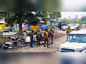 NIA Sleuths Inspect Twin-blast Site in Jammu’s Narwal Area