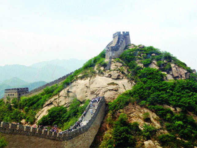 Beijing Beijing And The Great Wall Display The Contrasting