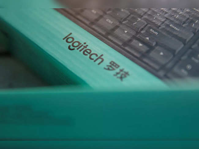 FILE PHOTO: Logitech keyboards are seen in the computer shop in Zenica