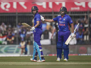 Gill, Rohit blitzkrieg take India to 385/9 against New Zealand