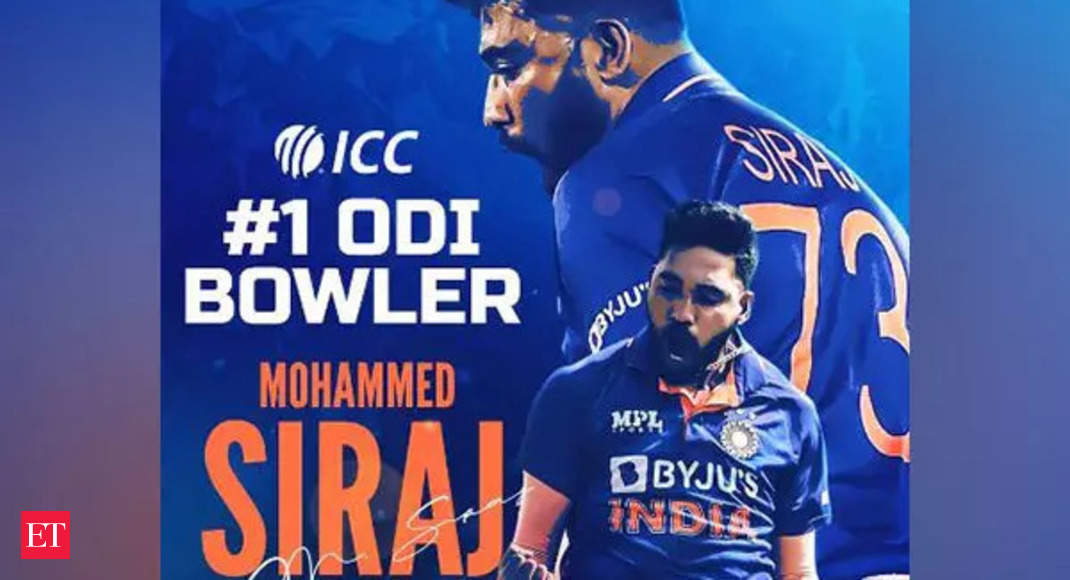 Mohammed Siraj claims top spot in ICC’s ODI bowler rankings