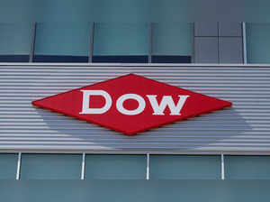 FILE PHOTO: FILE PHOTO: The Dow logo is seen on a building in downtown Midland, Michigan