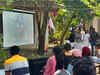 Kerala Pradesh Congress Committee screens BBC documentary at Shanghumugham beach for public