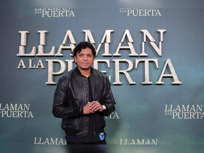 M.Night Shyamalan presents his new film "Knock at the Cabin" in Madrid