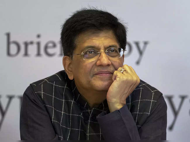 Mumbai: Union Minister for Commerce and Industry Piyush Goyal during an event to...