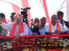Karnataka Elections 2023: Union Home Minister Amit Shah holds massive roadshow in Kundgol, Dharwad