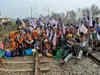 Farmers block railway tracks in Punjab, trains stranded