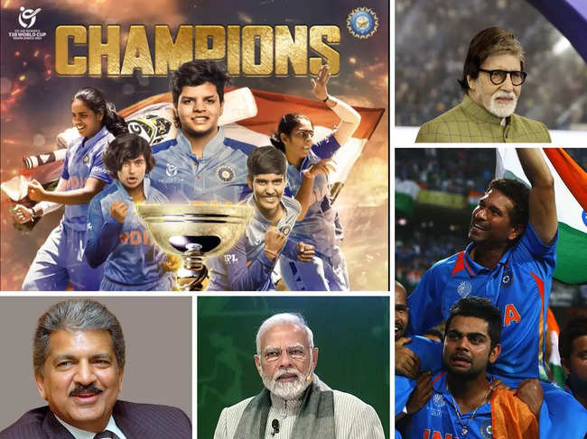 ​Congratulatory messages pour in for Team India as they win the U-19 women's T20 World Cup.​