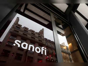 FILE PHOTO: Sanofi logo at the company's headquarters
