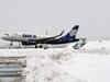 All flights at Srinagar Airport cancelled due to snowfall.