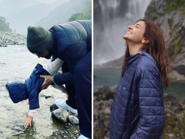 ​Anushka Sharma shared a string of images from the Rishikesh trip.