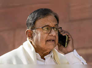 New Delhi: Congress MP P. Chidambaram at Parliament House complex during Budget ...