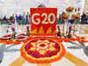 G20 posters displayed in Delhi Metro trains, logos and banners at prominent buildings