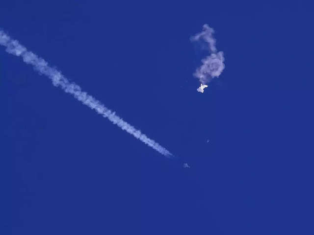 Balloon collapsed into the Atlantic