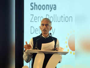 New Delhi, Sept 14 (ANI): CEO, NITI Aayog, Parameswaran Iyer addressing at the e...