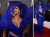 American rapper Cardi B rocks Grammys red carpet in Gaurav Gupta's stunning custom-made blue gown