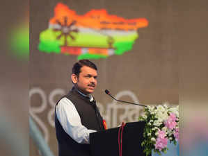 Wardha: Maharashtra Deputy Chief Minister Devendra Fadnavis speaks during the co...