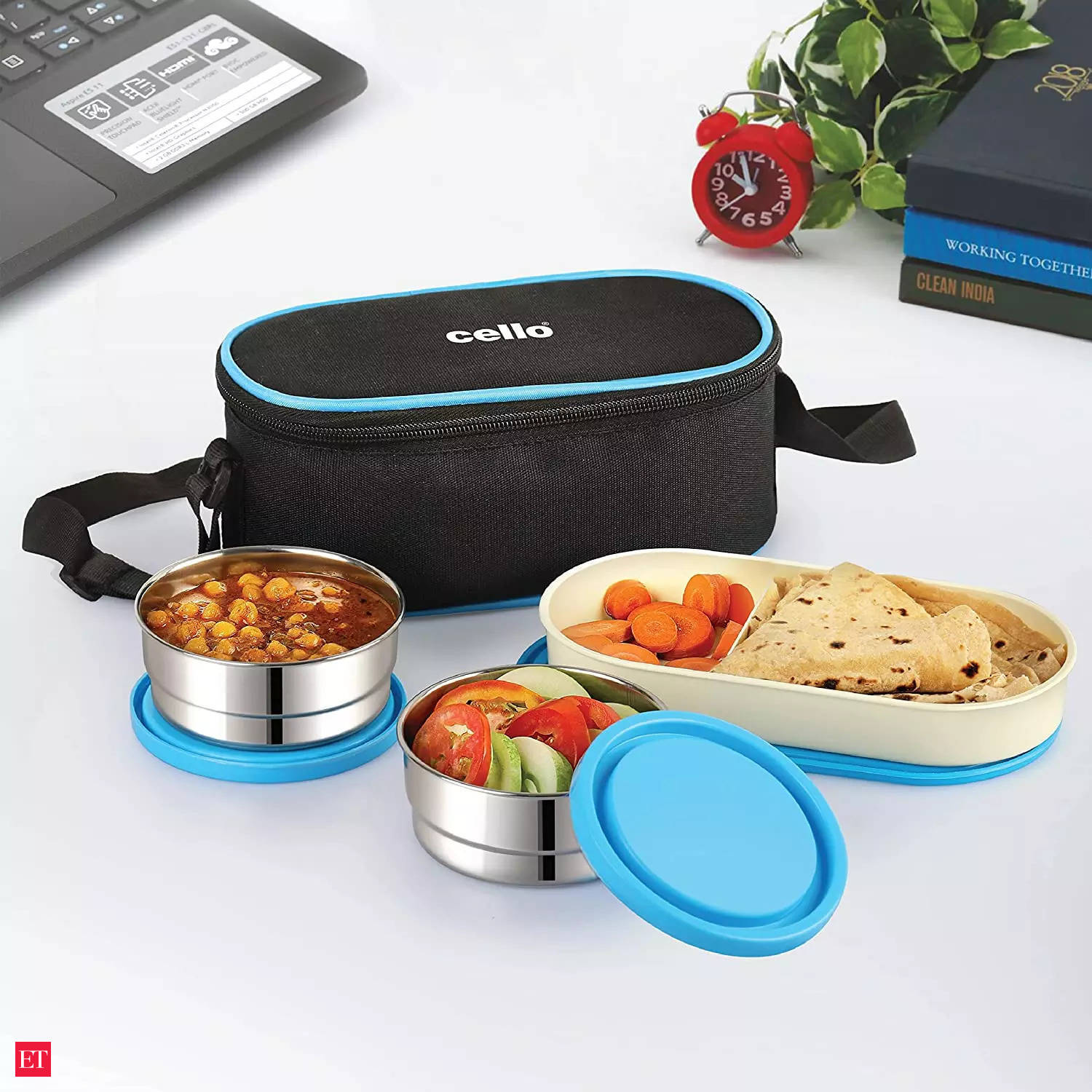 Stainless steel lunch box: Get yourself The Best Stainless Steel Lunch Box  For Office In India - The Economic Times