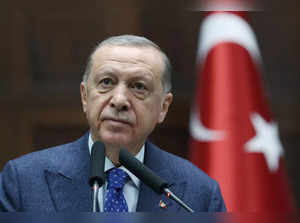 Turkish President Erdogan addresses to lawmakers of his AK Party in Ankara
