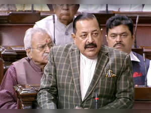 New Delhi: Union Minister Dr. Jitendra Singh speaks in Rajya Sabha during the ongoing budget session, in New Delhi on Thursday, Feb. 09, 2023. (Photo: Rajya Sabha/IANS)