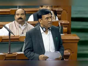 New Delhi: Union Minister Mansukh Mandaviya speaks at Lok Sabha during the ongoing budget session, in New Delhi on Friday, Feb. 10, 2023. (Photo: Lok Sabha/IANS)