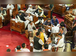 BJP MLAs shout slogans during West Bengal Governor C V Ananda Bose's ad...