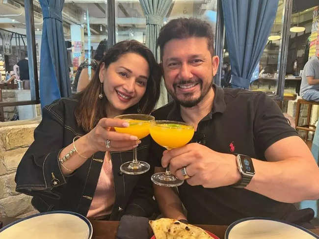 Dr Shriram ​Nene spent an intimate birthday with his wife ​Madhuri Dixit-Nene and friends.​