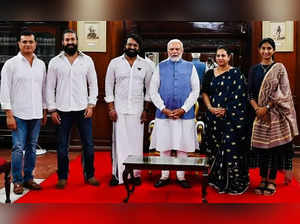 Rishab Shetty, Yash meet PM Narendra Modi in Bengaluru. Photos storm social media