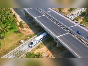 Anand Mahindra shares drone video of Vande Bharat passing underneath Bengaluru-Mysuru expressway
